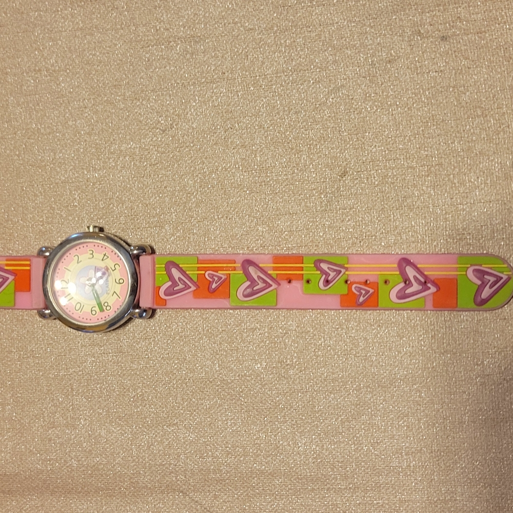 Colorful Heart Pattern Watch